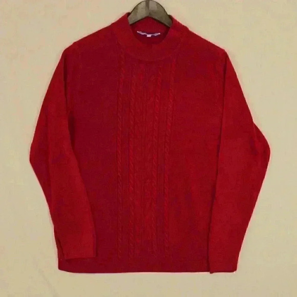 PENMANS ladies light sweater cable knit detailing XL red‎ - Picture 5 of 10